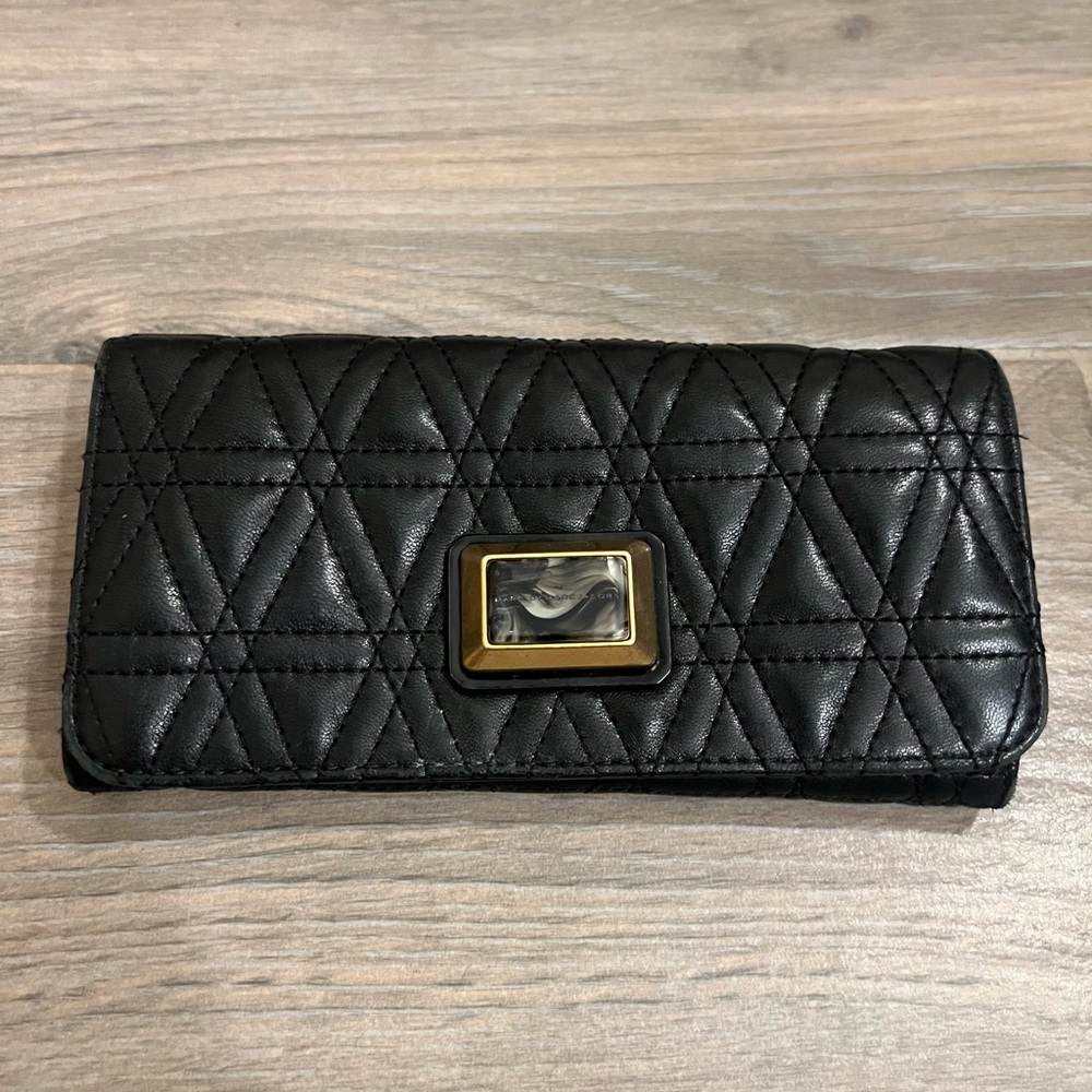 Classic quilted black leather wallet(chain strap compatible) Marc by Marc Jacobs